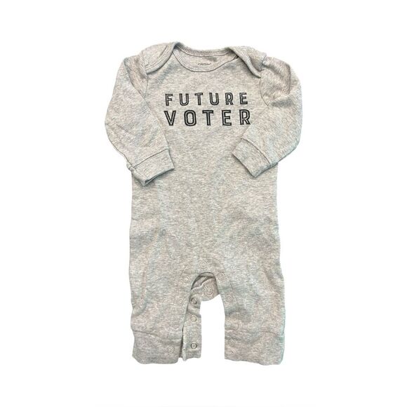 Future Voter Baby Romper / Carter’s / Size 3 Months / Like New - Picture 1 of 4